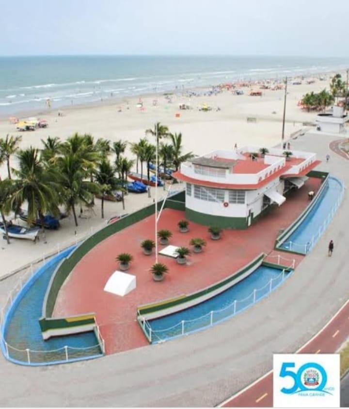 Praia Grande -Ocian Rio D'Ouro Ape 70Mt Do Mar Exterior foto